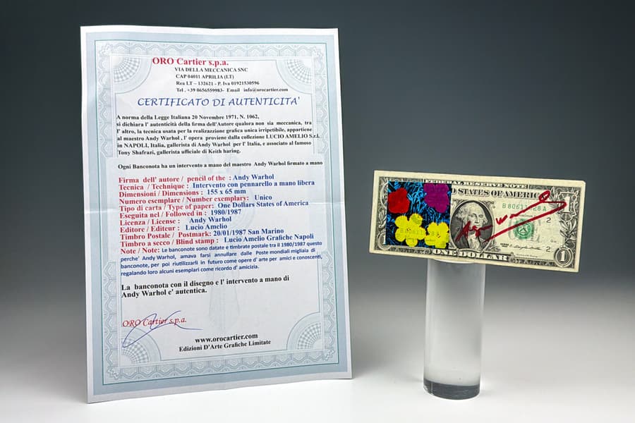 Banknote Warhol - Gallery Shafrazi